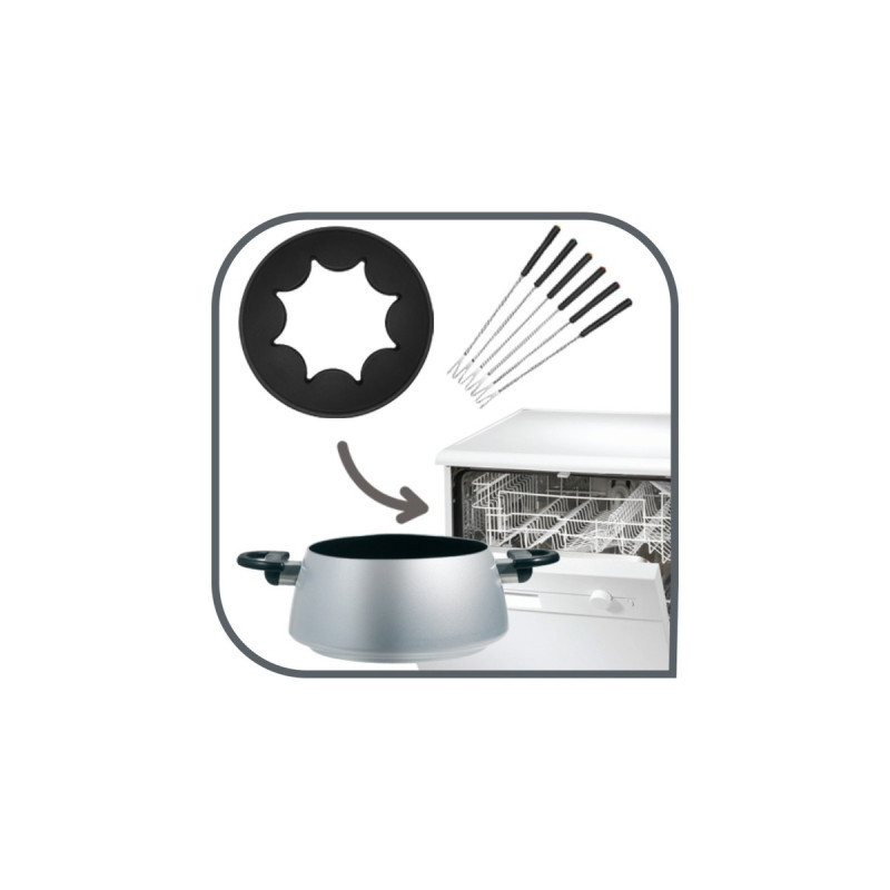 Tefal Fondue EF 3000.10(schwarz/silber, Retail)