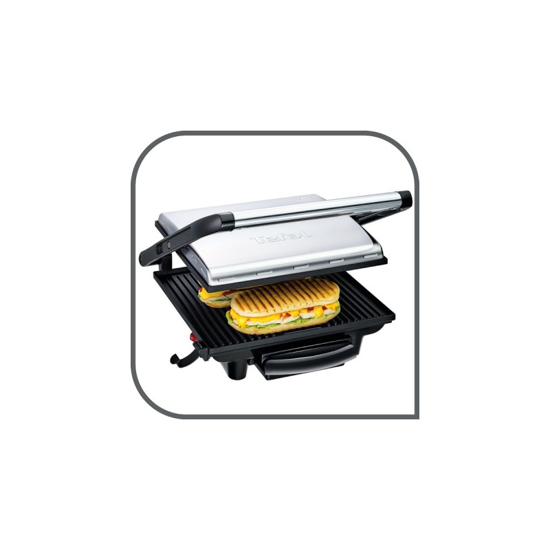 Tefal Kontaktgrill Inicio GC241D(silber/schwarz, 2.000 Watt)