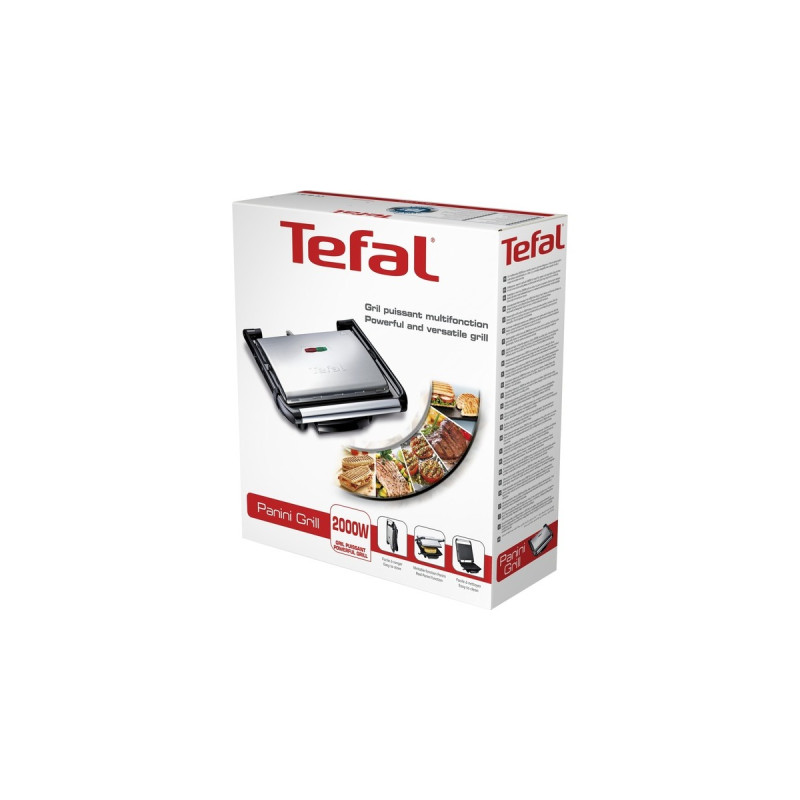 Tefal Kontaktgrill Inicio GC241D(silber/schwarz, 2.000 Watt)