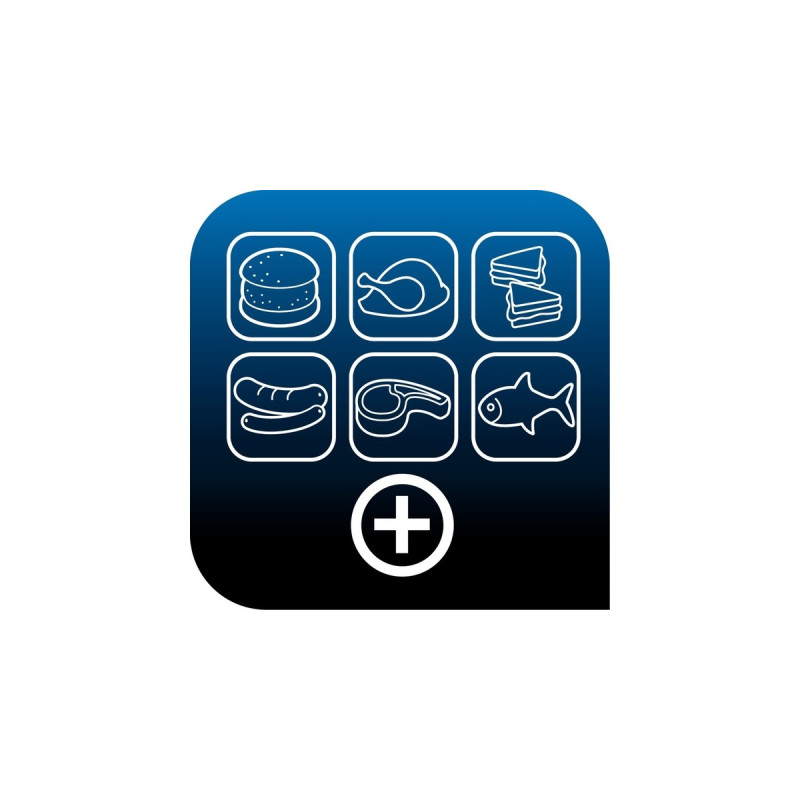 Tefal OptiGrill Smart GC730D, Kontaktgrill(schwarz/silber, 2.000 Watt)