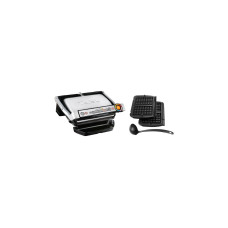 Tefal Optigrill+ GC716D12, Kontaktgrill(silber/schwarz, 2.000 Watt, mit Waffelplatten)
