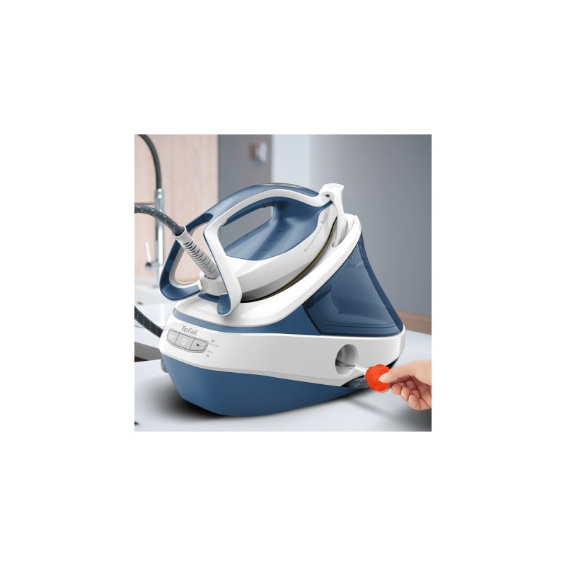 Tefal Pro Express Ultimate II GV9710, Dampfbügelstation(weiß/blau)