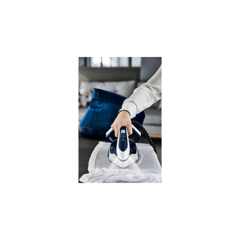 Tefal Pro Express Vision GV9812, Dampfbügelstation(blau/weiß)