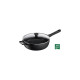 Tefal Schmorpfanne Trattoria Pro, Ø 28cm(schwarz, mit Glasdeckel)
