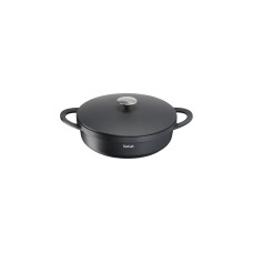 Tefal Servierpfanne Trattoria, Ø 28cm(schwarz, mit Deckel)