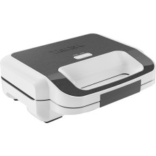 Tefal Snack XL SW7011, Sandwichmaker(weiß/grau, 850 Watt, mit 2 Platten-Sets)
