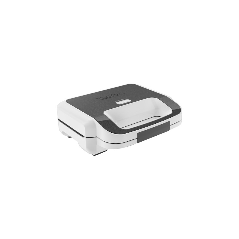 Tefal Snack XL SW7011, Sandwichmaker(weiß/grau, 850 Watt, mit 2 Platten-Sets)