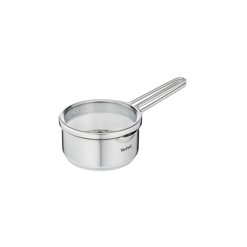 Tefal Stielkasserolle Nordica, Ø 16cm, Topf(edelstahl, mit Glas-Siebdeckel)