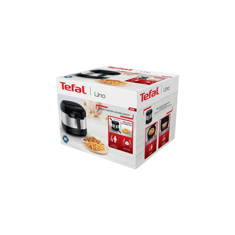 Tefal Uno M FF215D, Fritteuse(edelstahl/schwarz)