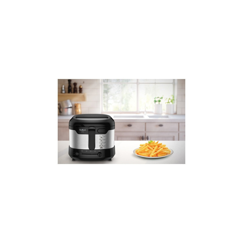 Tefal Uno M FF215D, Fritteuse(edelstahl/schwarz)