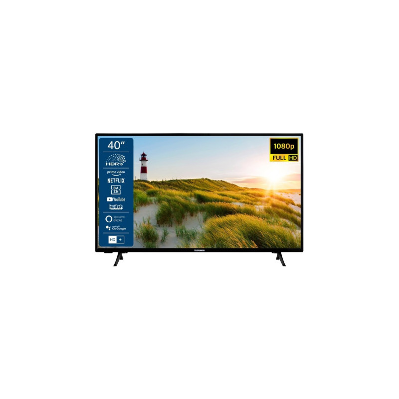 Telefunken XF40SN550S, LED-Fernseher(100 cm (40 Zoll), schwarz, FullHD, Triple Tuner, SmartTV, HDR)