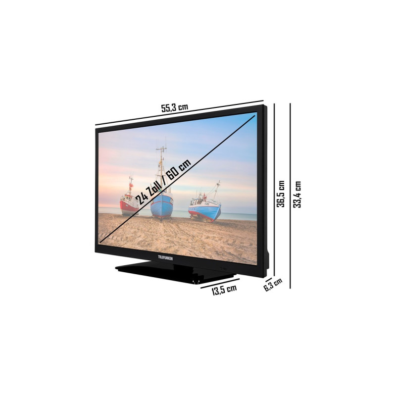 Telefunken XH24N550M, LED-Fernseher(60 cm (24 Zoll), schwarz, WXGA, Triple Tuner, HDMI)