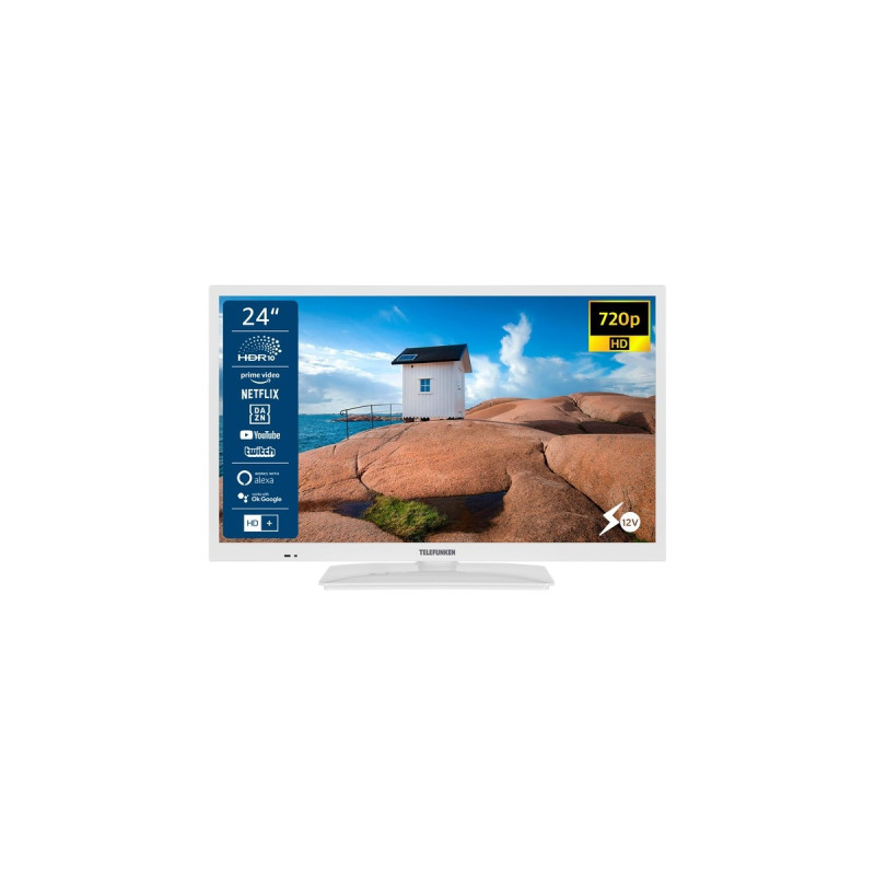 Telefunken XH24SN550MV-W, LED-Fernseher(60 cm (24 Zoll), weiß, WXGA, Triple Tuner, HDR)