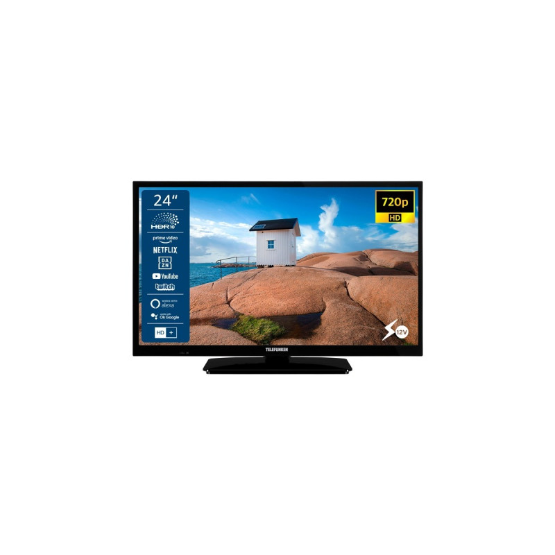 Telefunken XH24SN550MV, LED-Fernseher(60 cm (24 Zoll), schwarz, WXGA, Triple Tuner, HDR)