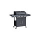 Tepro Gasgrill Cincinnati, mit Seitenbrenner(schwarz (matt), 14 kW)