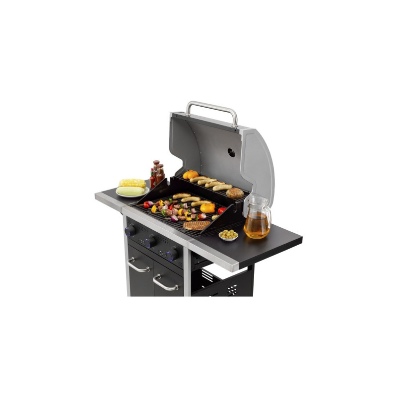 Tepro Gasgrill Northport 3(schwarz/silber, 9,6 kW)