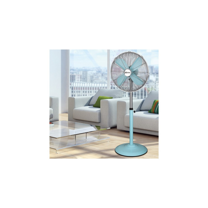 Termozeta Standventilator London(blau/chrom)