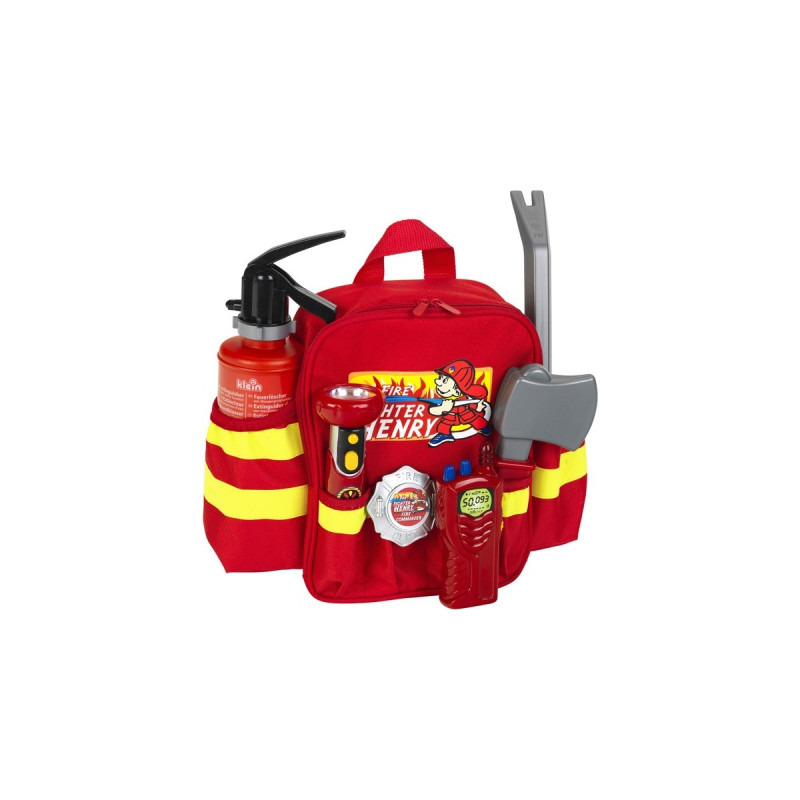Theo Klein Fire Fighter Henry Feuerwehr-Rucksack, Rollenspiel
