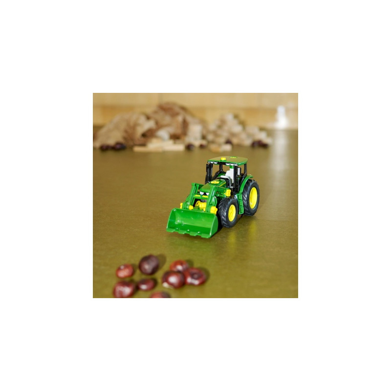 Theo Klein John Deere-Traktor mit Frontlader und Gewicht, Spielfahrzeug(grün)