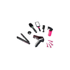 Theo Klein Megafrisierset von Braun, Kinderhaushaltsgerät(schwarz/pink)