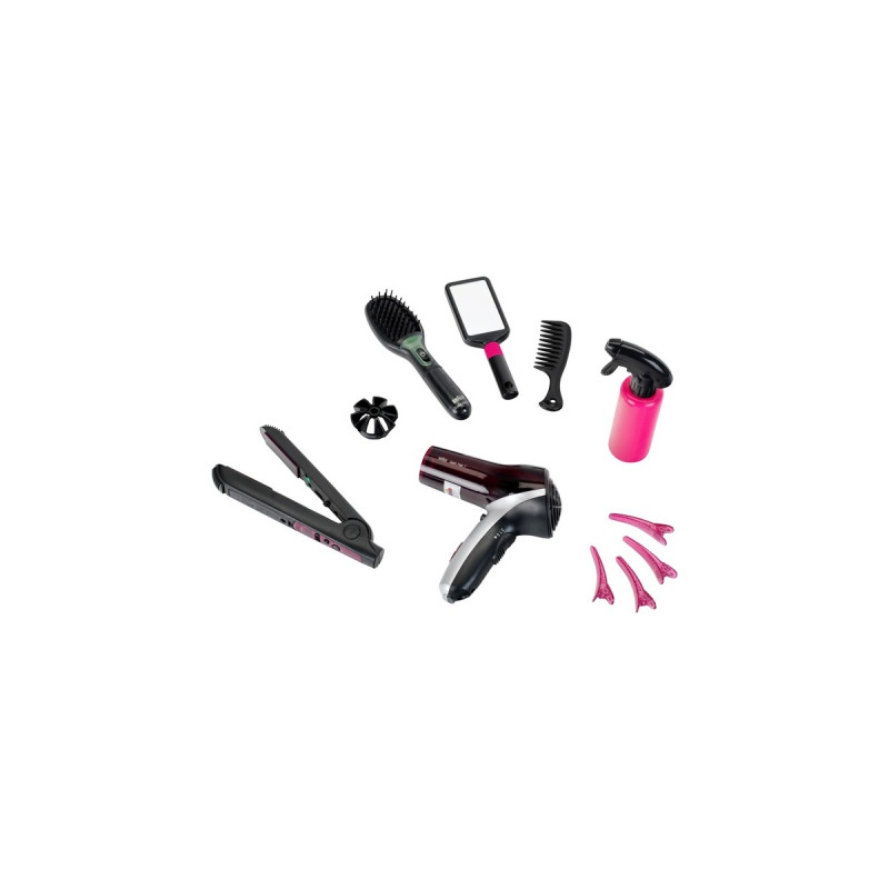 Theo Klein Megafrisierset von Braun, Kinderhaushaltsgerät(schwarz/pink)