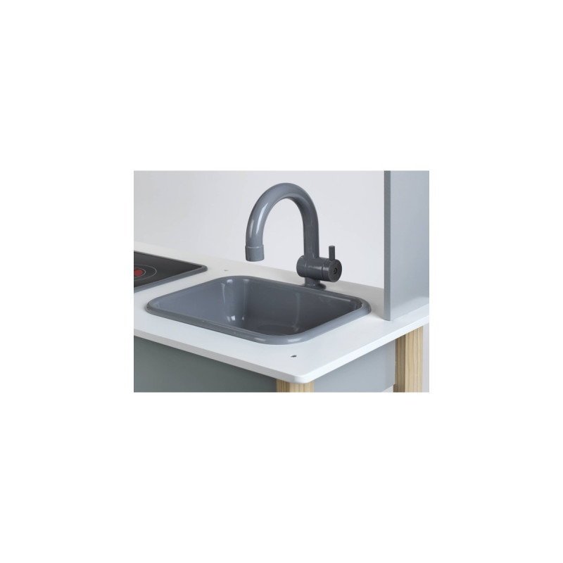 Theo Klein Miele Holz-Spielzeugküche, Spielküche(hellgrau)