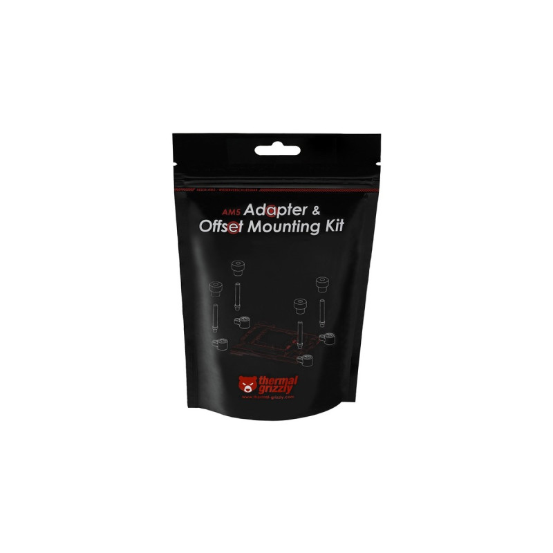 Thermal Grizzly AM5 Adapter & Offset Mounting Kit, Befestigung/Montage(schwarz)