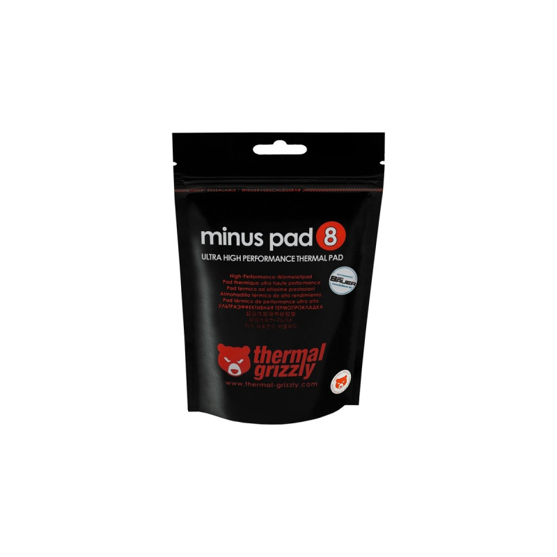 Thermal Grizzly Minus Pad 8 - 30x 30x 1,5 mm, Wärmeleitpads(braun)