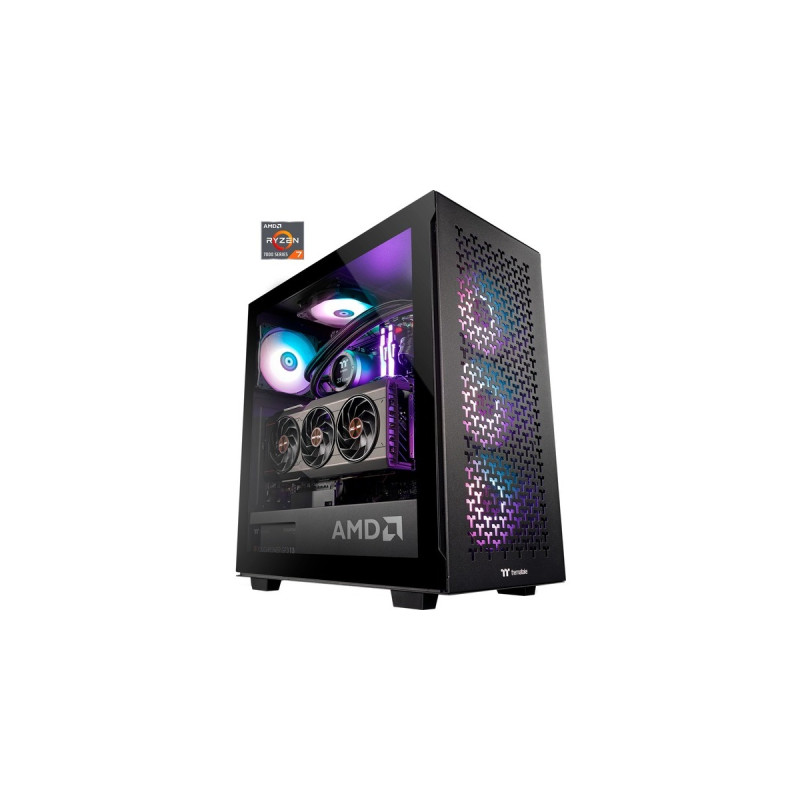 Thermaltake AMD Elite Edition, Gaming-PC(schwarz/transparent, Windows 11 Home 64-Bit)