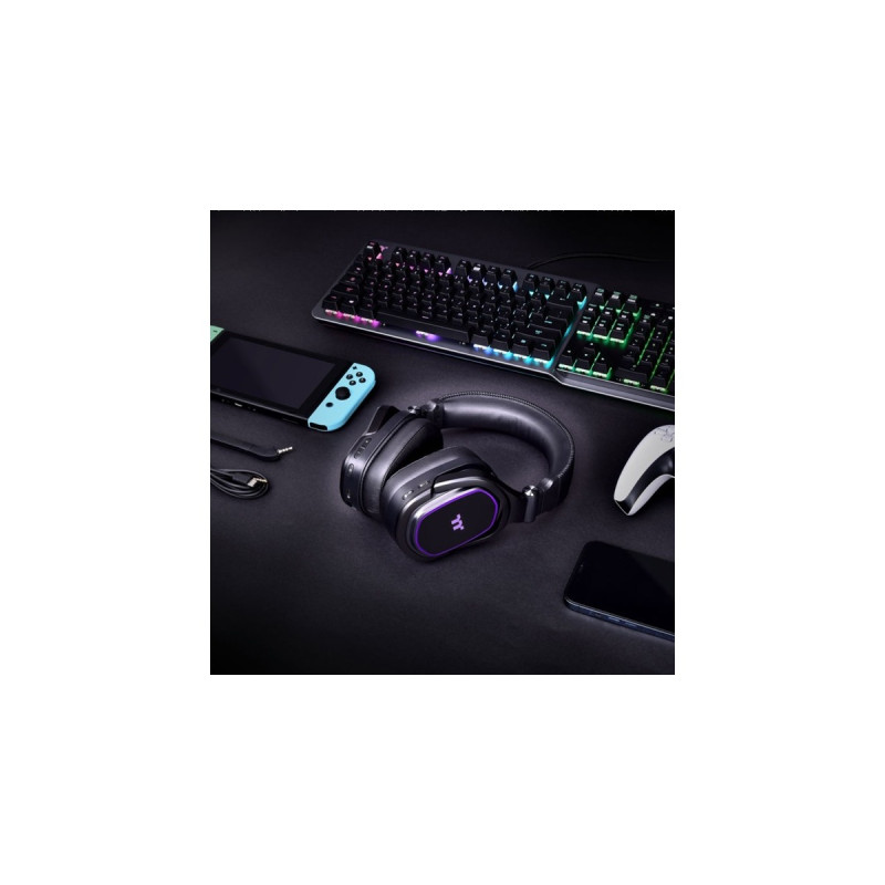 Thermaltake ARGENT H5 RGB Wireless, Gaming-Headset(schwarz, USB-C, Klinke)