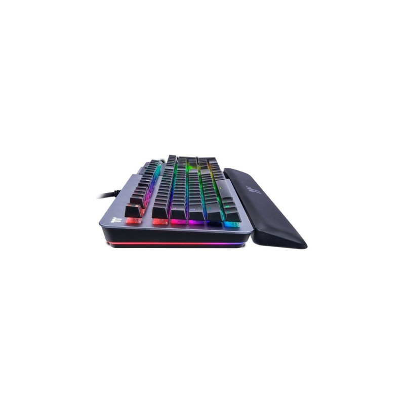 Thermaltake ARGENT K5 RGB, Gaming-Tastatur(titan/schwarz, DE-Layout, Cherry MX RGB Blue)