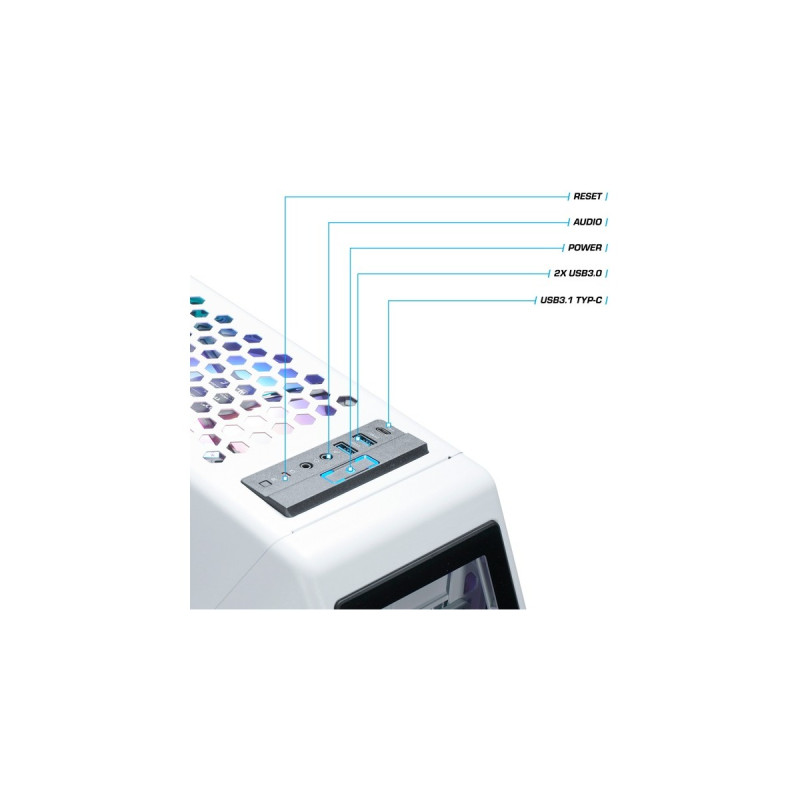 Thermaltake Amalthea V2 Snow, Gaming-PC(weiß/transparent, Windows 11 Home 64-Bit)