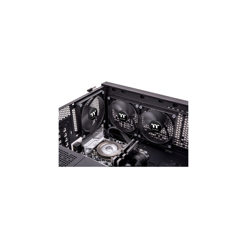 Thermaltake CT120 PC Cooling Fan, Gehäuselüfter(schwarz, 2er Pack)