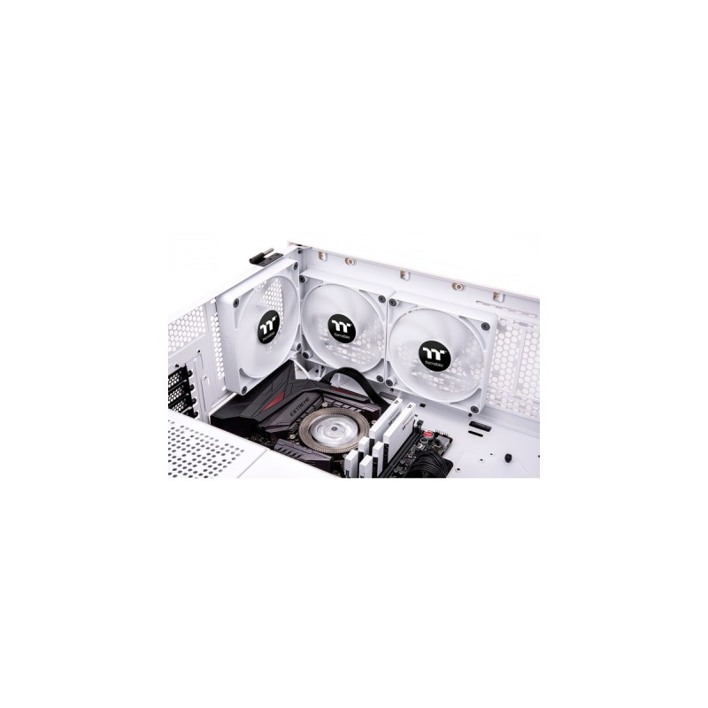 Thermaltake CT140 PC Cooling Fan White, Gehäuselüfter(weiß, 2er Pack)