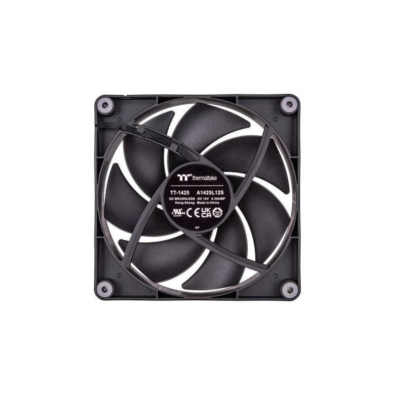 Thermaltake CT140 PC Cooling Fan, Gehäuselüfter(schwarz, 2er Pack)