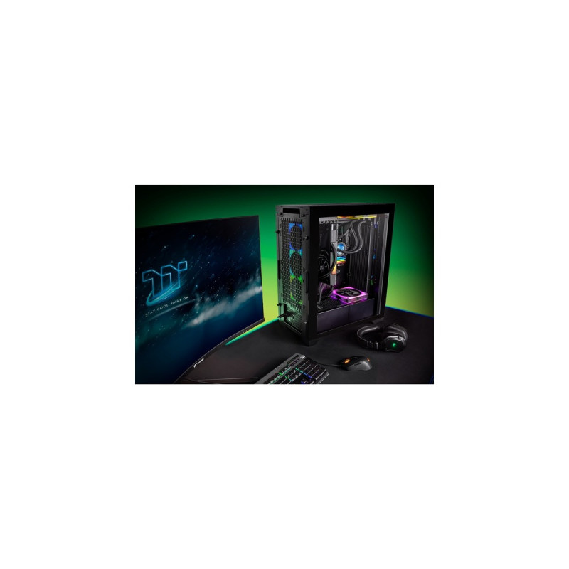 Thermaltake CTE T500 TG ARGB, Big-Tower-Gehäuse(schwarz, Tempered Glas)