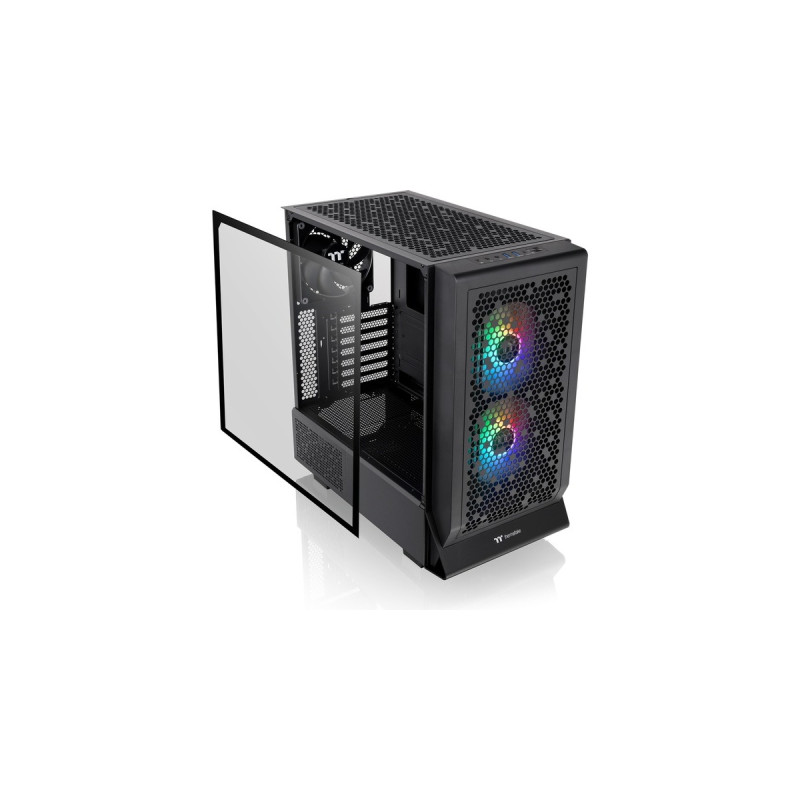 Thermaltake Ceres 330 TG ARGB , Tower-Gehäuse(schwarz, Tempered Glass)