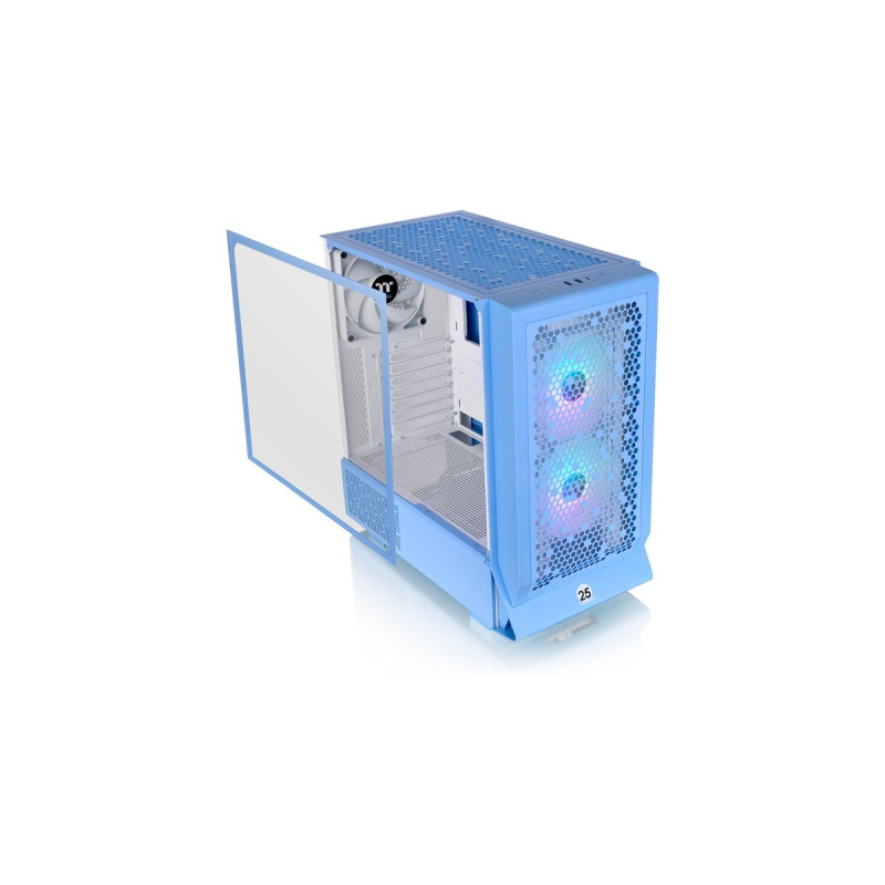 Thermaltake Ceres 330 TG ARGB , Tower-Gehäuse(hellblau, Tempered Glass)