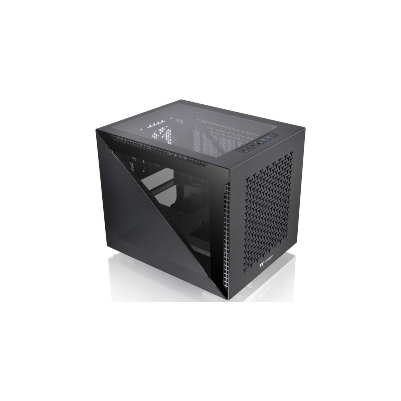 Thermaltake Divider 200 TG Air Micro, Tower-Gehäuse(schwarz, Tempered Glass, Outlet)