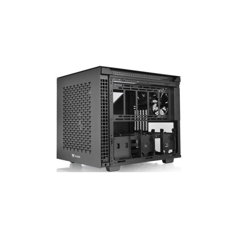 Thermaltake Divider 200 TG Air Micro, Tower-Gehäuse(schwarz, Tempered Glass)