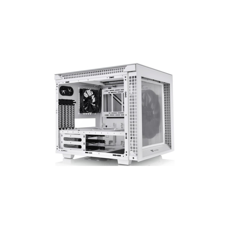Thermaltake Divider 200 TG Snow Micro, Tower-Gehäuse(weiß, Tempered Glass)