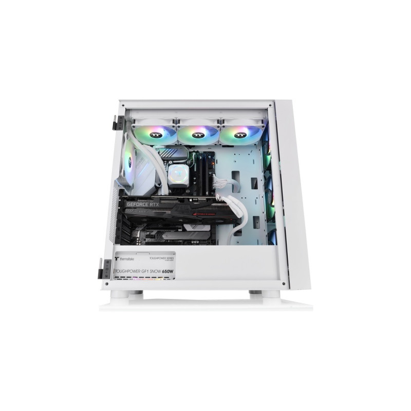 Thermaltake Divider H570 TG ARGB Snow, Tower-Gehäuse(weiß, Tempered Glass)
