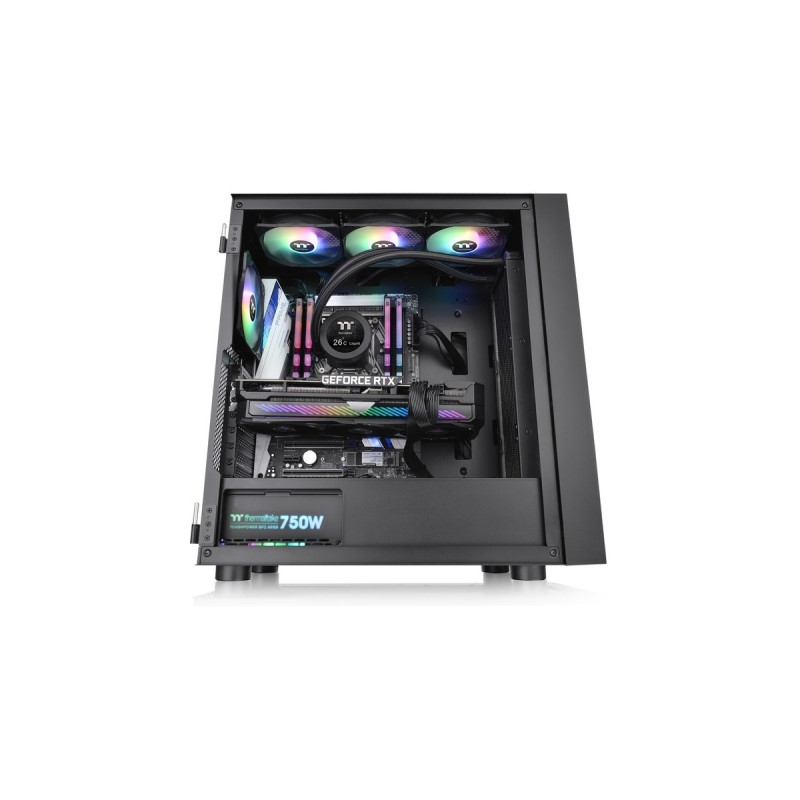 Thermaltake Divider H570 TG ARGB, Tower-Gehäuse(schwarz, Tempered Glass)