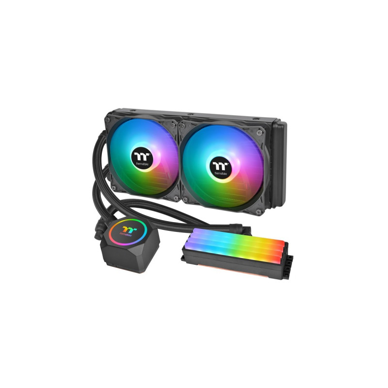 Thermaltake Floe RC240 CPU & Memory AIO Liquid Cooler 240mm, Wasserkühlung(schwarz)