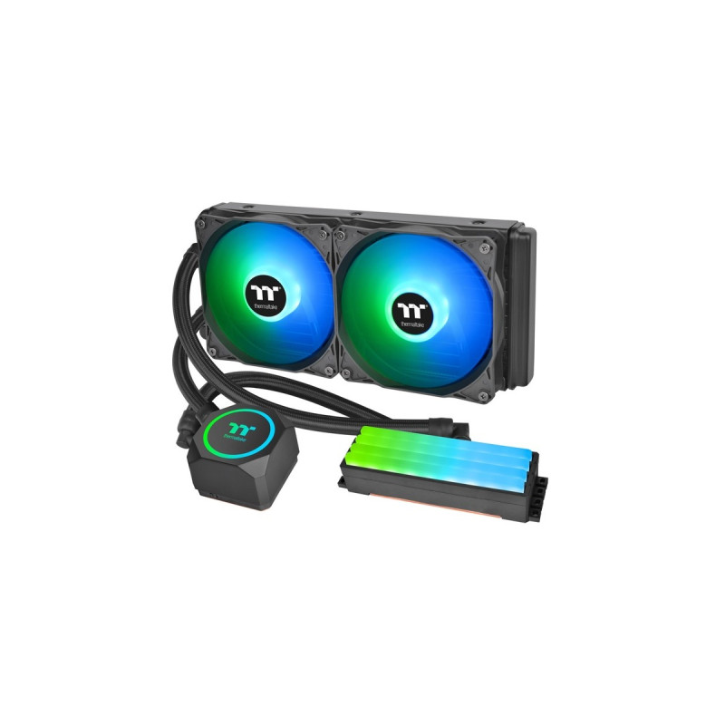 Thermaltake Floe RC240 CPU & Memory AIO Liquid Cooler 240mm, Wasserkühlung(schwarz)