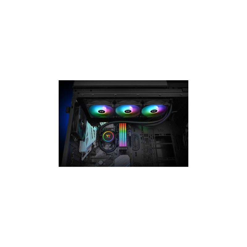 Thermaltake Floe RC360 CPU & Memory AIO Liquid Cooler 360mm, Wasserkühlung(schwarz)