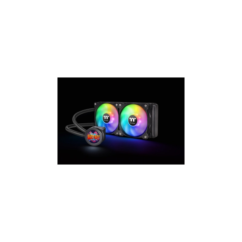 Thermaltake Floe Ultra 240 RGB CPU AIO Liquid Cooler 240mm, CPU-Kühler(schwarz)