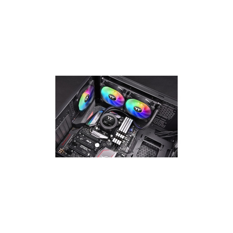 Thermaltake Floe Ultra 240 RGB CPU AIO Liquid Cooler 240mm, CPU-Kühler(schwarz)