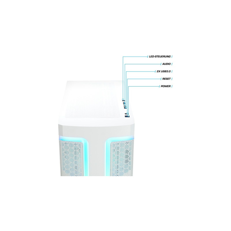 Thermaltake Intel® Edition Gaming-PC(weiß/transparent, Windows 11 Home 64-Bit)