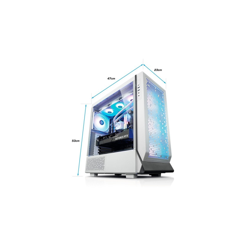 Thermaltake Neired Snow, Gaming-PC(weiß/transparent, Windows 11 Home 64-Bit)
